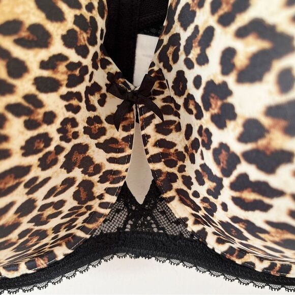 NWT Déesse Lingerie Animal Print Lace Wings T-Shirt Bra - Picture 4 of 11